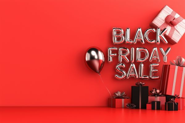 Black Friday Sale Background with Space for Text Free Image