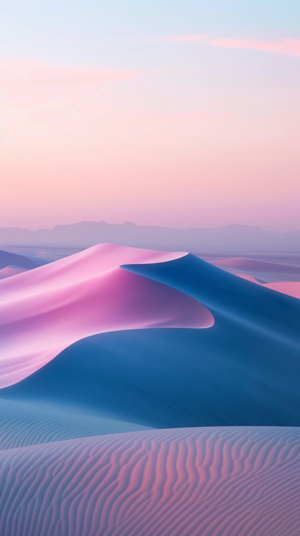 Blue-Purple Sand Dunes Free Image
