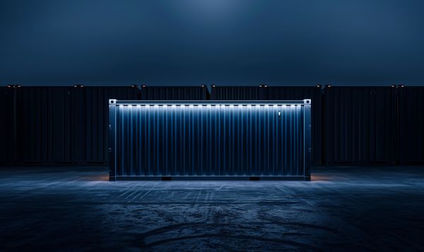 Blue Shipping Container Free Image