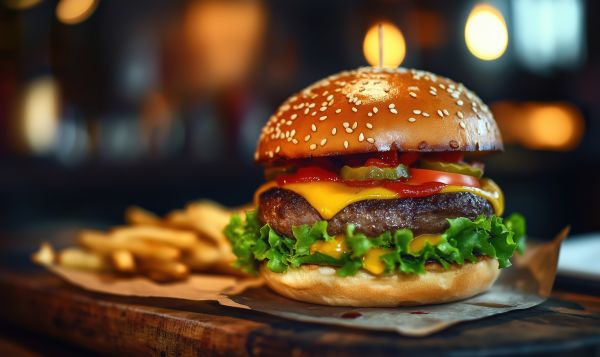 Burger and Fries Free Image