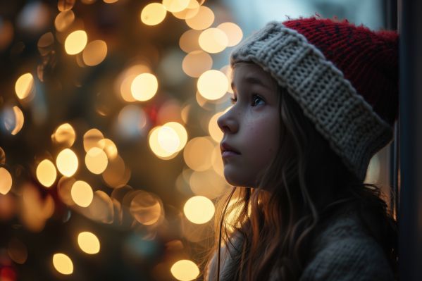 Christmas Melancholy Children Depression Free Image