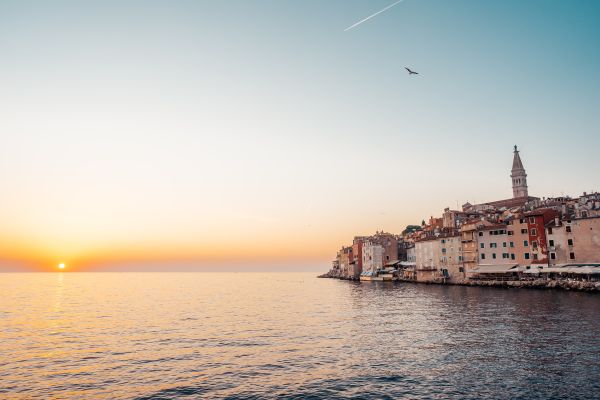 City of Rovinj at Sunset Free Photo