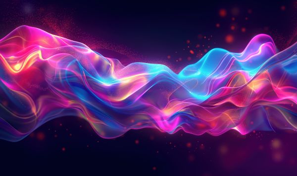 Crazy Iridescent Smoke Abstract Background Free Image