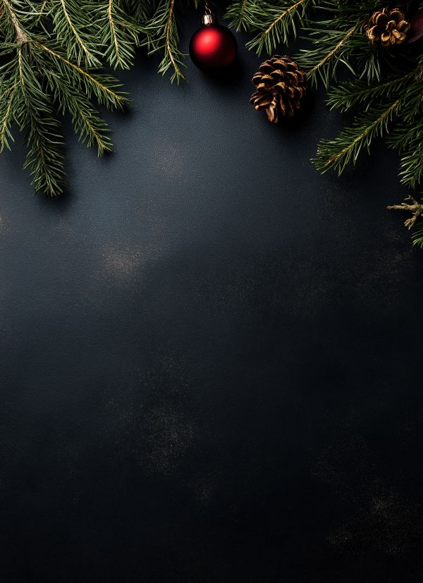 Dark Free Christmas Background with Space for Text Free Image