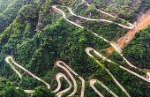 tianmen mountain winding road
