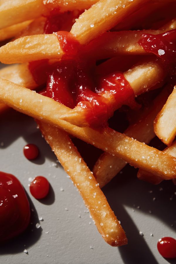 French Fries With Ketchup Free Image