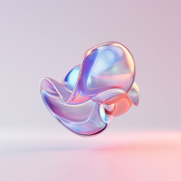 Spline 3D Floating Element for Website Background Free Image
