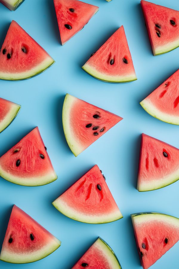 Watermelon Flat Lay Background Free Image