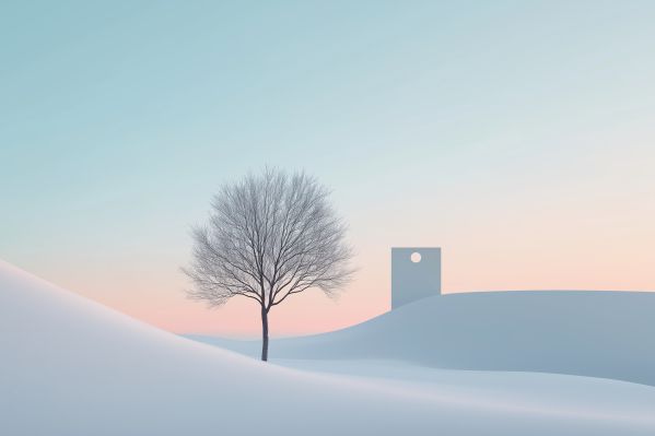 Winter Abstract Minimalism Free Image