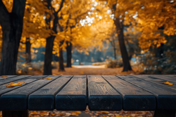 Wooden Table Free Background Fall Autumn Season Product Backdrop Free Photo